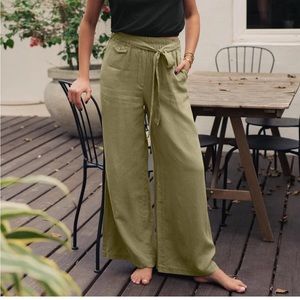 Splendid x Rachel Love pull on pants with belt size Medium